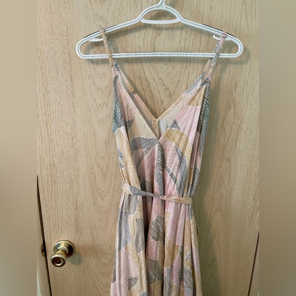 World Market Wide Leg Harem Jumpsuit with tie belt Sz Small Oversized READ - Picture 7 of 15